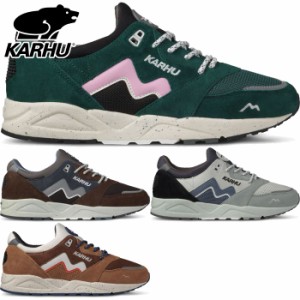 カルフ メンズ レディース アリア ARIA 95 スニーカー シューズ 紐靴 ローカット スエード ブラウン 茶色 送料無料 KARHU KH803093 KH803