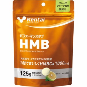 125g ケンタイ メンズ レディース パフォーマンスタブHMB カルシウム 筋力維持 就寝前 トレーニング前後 グレー 灰色 送料無料 Kentai K5