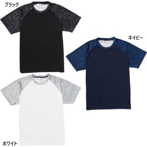 マジェスティック メンズ クールベースカモグラン Tシャツ 半袖 COOL BASE Camo Raglan SS Tee 野球ウェア トップス 接触冷感 速乾 送料