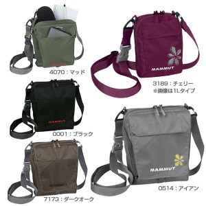 2リットル マムート メンズ レディース タッシュポーチ Tasch Pouch ショルダーバッグ 肩掛け 鞄 トラベルアクセサリー ブラック 黒 送料