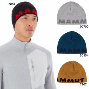 マムート メンズ レディース ロゴ ビーニー LOGO BEANIE リバーシブル ニット帽 帽子 登山 アウトドア クライミング タウンユース 防寒 