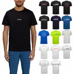 マムート メンズ クイックドライ ロゴ プリント Tシャツ QD Logo Print T-Shirt AF Men アウトドアウェア トップス 半袖Tシャツ ホワイト