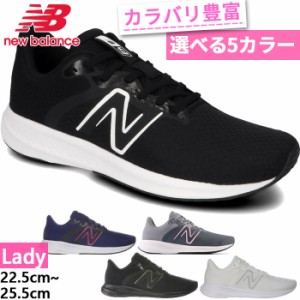 D幅 ニューバランス レディース NB 413 v2 ランニングシューズ ジョギング マラソン ジム フィットネス スニーカー シューズ 紐靴 ホワイ