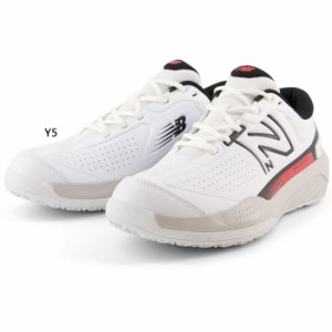 2E幅 ニューバランス メンズ NB 696 v5 O テニスシューズ オムニ クレーコート ホワイト 白 送料無料 New Balance MCO696Y52E