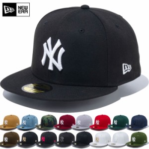 ニューヨーク ヤンキース ニューエラ メンズ レディース 59FIFTY 5950 帽子 ベースボールキャップ MLB カジュアル ストリート NY ホワイ