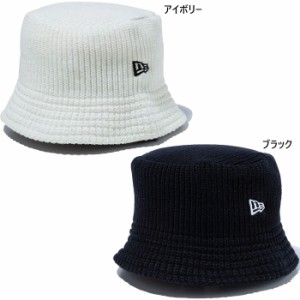 ニューエラ メンズ レディース ニットバケット Knit Bucket 帽子 バケットハット シンプル アウトドア ストリート ホワイト 白 ブラック 