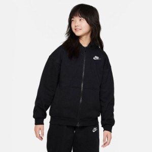 ナイキ ジュニア キッズ NSW FZ L/S HD パーカー トップス カジュアルウェア 長袖 ジップアップ ブラック 黒 送料無料 NIKE FD2931 010