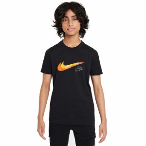 ナイキ ジュニア キッズ スポーツウェア グラフィック Tシャツ 半袖 トップス コットン ブラック 黒 送料無料 NIKE FZ4714 010