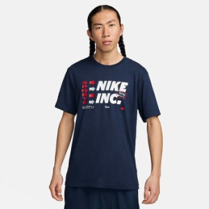 ナイキ メンズ ドライフィット Dri-FIT フィットネス Tシャツ トレーニングウェア トップス 半袖Tシャツ ネイビー 送料無料 NIKE FV8361 