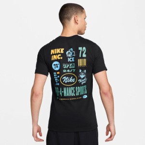 ナイキ メンズ ドライフィット Dri-FIT フィットネス Tシャツ フィットネス トレーニングウェア トップス 半袖Tシャツ ブラック 黒 送料