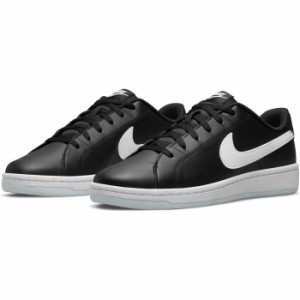 ナイキ メンズ レディース コート ロイヤル 2 NN スニーカー シューズ 紐靴 ローカット ブラック 黒 送料無料 NIKE DH3160 001