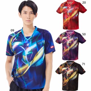 日本卓球協会公認 ニッタク メンズ レディース ジュニア スカイトリックシャツ SKYTRICK SHIRT 卓球ウェア トップス 半袖 吸汗速乾 スト