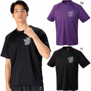 ニッタク メンズ レディース ワンポイントTシャツ ONEPOINT T-SHIRT 卓球ウェア トップス 吸汗速乾 伸縮 ブラック 黒 パープル 紫 送料無