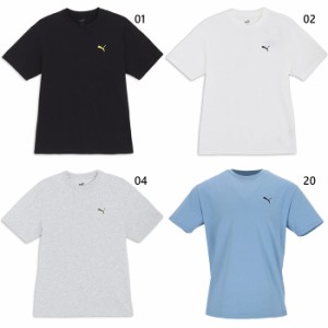 プーマ メンズ ESS+ MX キャット ロゴ リラックス 半袖 Tシャツ ベーシック インナー トップス カジュアルウェア ホワイト 白 ブラック 