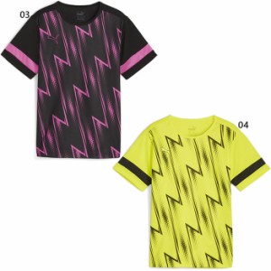 プーマ ジュニア キッズ KIDS アタッカント SS シャツ サッカーウェア フットサルウェア トップス 半袖Tシャツ ブラック 黒 グリーン 緑 