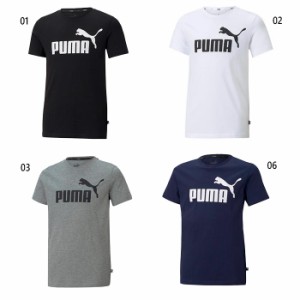 プーマ ジュニア キッズ ESS ロゴ Tシャツ フィットネス トレーニングウェア 半袖Tシャツ トップス 送料無料 PUMA 588982