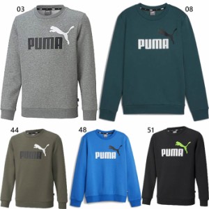 プーマ ジュニア キッズ ESS+ 2 COL ビッグロゴ クルースウェット FL カジュアルウェア トレーナー 長袖 送料無料 PUMA 846534