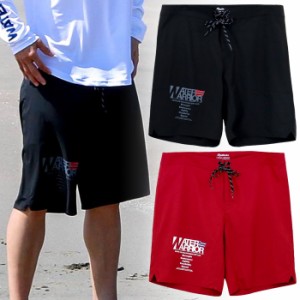 リアルビーボイス メンズ レディース WW ストレッチ サーフ トランクス STRETCH SURF TRUNKS カジュアル水着 ブラック 黒 レッド 赤 送料