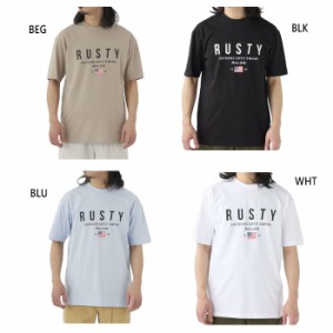 ラスティ メンズ ワイドフィット半袖Tシャツ トップス 吸汗速乾 UVカット 送料無料 RUSTY 913503