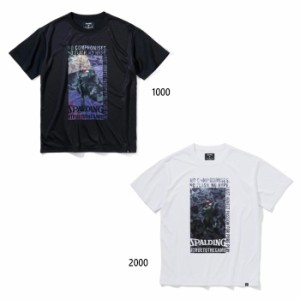 スポルディング メンズ レディース Tシャツ ミックスカモ フォーピュアプレイ バスケットボールウェア トップス 半袖Tシャツ ホワイト 白