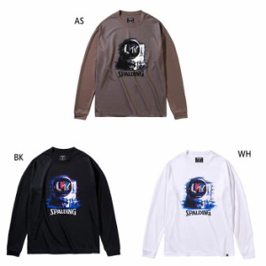 MTVコラボ スポルディング メンズ ロングスリーブ L/S T MTVトランスミット スムース ドライ DRY 長袖Tシャツ トップス ホワイト 白 ブラ