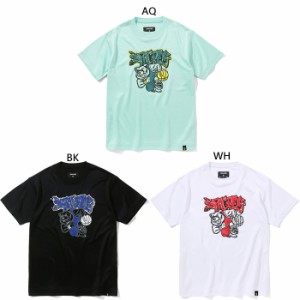 スポルディング ジュニア キッズ Tシャツ グリズリー グラフィティ ロゴ バスケットボールウェア トップス 半袖Tシャツ ホワイト 白 ブラ