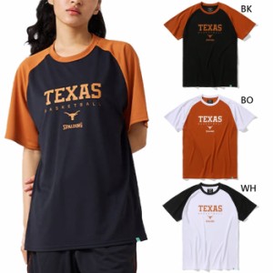 スポルディング メンズ レディース Tシャツ テキサス バスケットボール バスケットボールウェア トップス 半袖Tシャツ ホワイト 白 ブラ