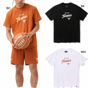 スポルディング メンズ レディース Tシャツ テキサス クラシック ロゴ バスケットボールウェア トップス 半袖Tシャツ ホワイト 白 ブラッ