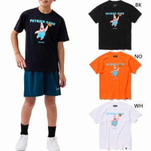 スポルディング ジュニア キッズ Tシャツ パトリックスター バスケットボールウェア トップス 半袖Tシャツ ブラック 黒 送料無料 SPALDIN