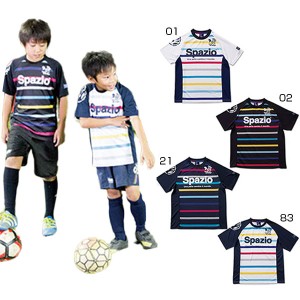 スパッツィオ ジュニア キッズ ジュニアCOLORATOコンファイン2プラクティスシャツ サッカーウェア フットサルウェア 半袖 練習着 ホワイ