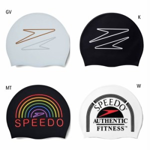 スピード メンズ レディース プリントシリコーンキャップ Print Silicone Cap スイムキャップ 水泳帽 スイミングキャップ 送料無料 speed