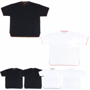 ユニバーサルオーバーオール メンズ レディース サーマルルーズフィット 半袖 Tシャツ トップス ホワイト 白 ブラック 黒 送料無料 UNIVE