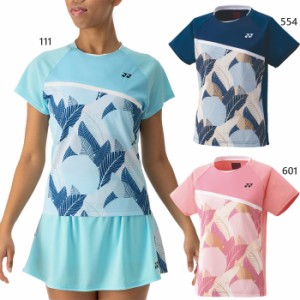 ヨネックス レディース ゲームシャツ テニス バドミントンウェア トップス 半袖Tシャツ ネイビー ブルー 青 ピンク 送料無料 YONEX 20812