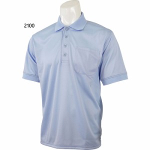 ゼット野球 メンズ メッシュアンパイヤシャツ 野球ウェア トップス 半袖 審判用 ポロシャツ ブルー 青 送料無料 ZETT BPU53