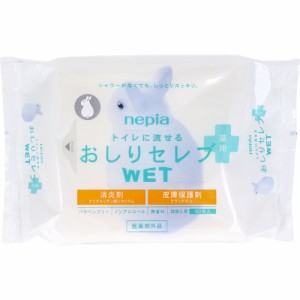 ネピア トイレに流せる薬用おしりセレブWET ノンアルコールウエットティッシュ 詰替用 60枚入りＸ5個