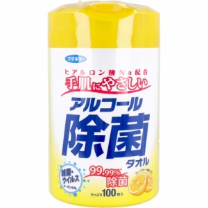 フマキラー アルコール除菌タオル 本体 100枚入りＸ6本