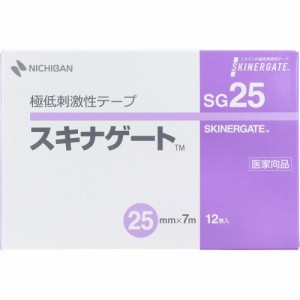 ニチバン 極低刺激性テープ スキナゲート SG25 25mmX7m 12巻入り X2箱