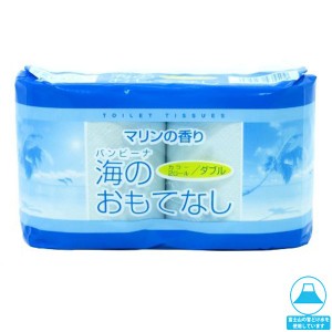 トイレットペーパー 販促用 贈答用 粗品 景品 海のおもてなし ダブル27.5m 2ロールＸ60パック マリンの香り