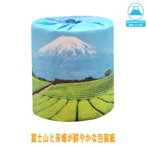 販促用トイレットペーパー 富士山と茶畑 個包装50個 ダブル30m