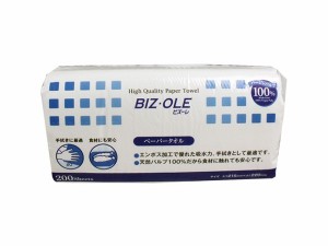 ビズーレ ペーパータオル レギュラー 中判サイズ 200枚入り X30パック