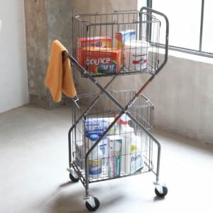 ポイント10倍 H20-0143RW LAUNDRY TROLLEY RAW ランドリー トローリー  ランドリー カート 一人暮らし ラック 収納 整理 キャスター付き 