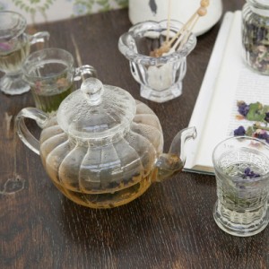 ポイント10倍 Glass tea pot Pumpkin ガラスティーポット ポット 急須 ガラス製 耐熱ガラス 紅茶 コーヒー ハーブティー ティーサーバー 