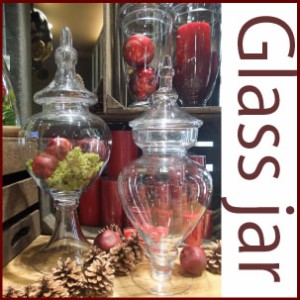 SG1690 雑貨 インテリア ガラスジャー GLASS jar Decorer GLASS jar Dressage ガラス レトロ アンティーク 洋食器 容器 ガラス容器 ガラ