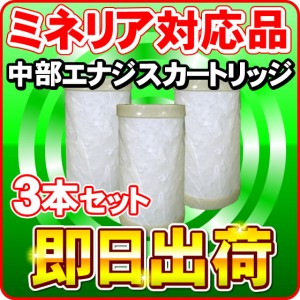 【3本セット】日本製ノンブランド品　中部エナジス製品に使用可能な互換性のある交換用浄水カートリッジ 交換フィルター