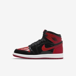 ナイキ PS エア ジョーダン 1 レトロ ハイ OG パテント ブレッド NIKE PS AIR JORDAN 1 RETRO HIGH OG PATENT BRED ジュニア スニーカー