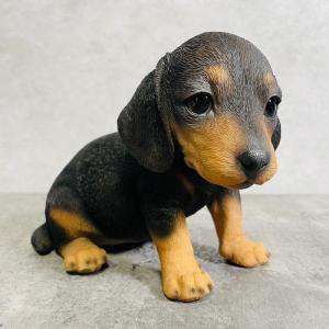 美品】犬 ダックスフンド 陶器 置物 インテリア 工芸品 美術品 A3271