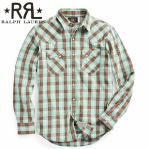 RRL ダブルアールエル シャツ メンズ スリムフィット チェック ツイル ウエスタン シャツ 新作 ヴィンテージ