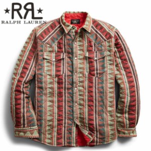 RRL ダブルアールエル シャツ メンズ キルティング ジャカード オーバーサイズ 新作 ヴィンテージ