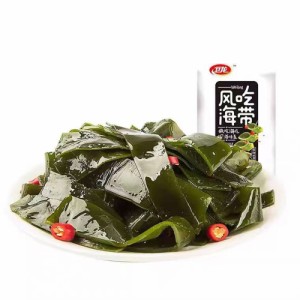 味付け辛口茎わかめ　衛龍麻辣海帯　50g　辛口おやつ　間食　軽食　おつまみ　ネコポスで送料無料