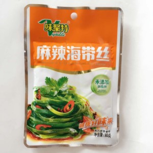 麻辣海帯絲 味聚特  細きり辛口昆布 80g 酒の肴 前菜料理 